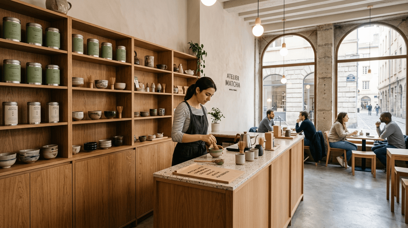 Intérieur de la boutique MATTE. à Lyon
