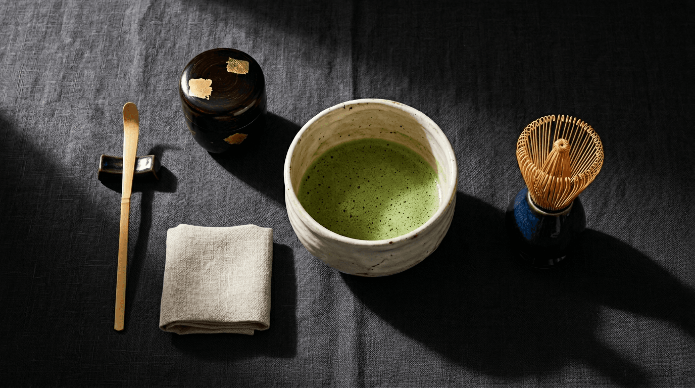 Accessoires pour la cérémonie du matcha